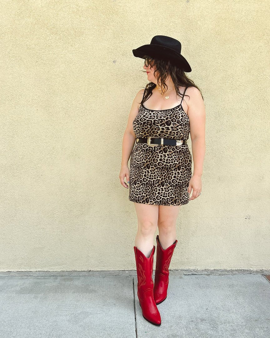 Leopard Print Mesh Mini Dress S / Leopard Multi Leopard Print Mesh Mini Dress S / Leopard Multi