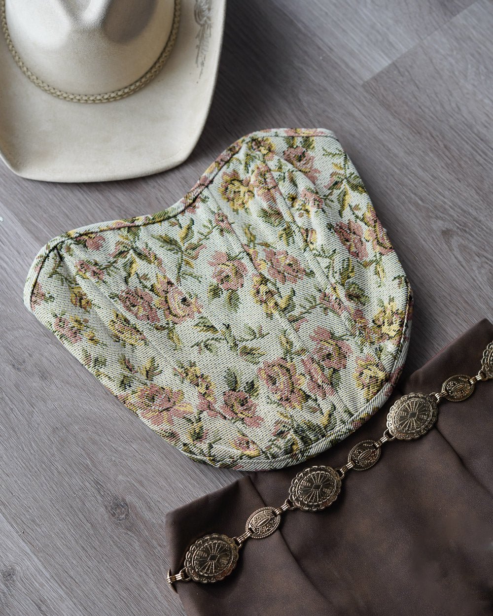Midnight Bloom Cream Multi Floral Print Strapless Corset Top - Cindy Jane Boutique - Tanks, Camis & Tube Tops