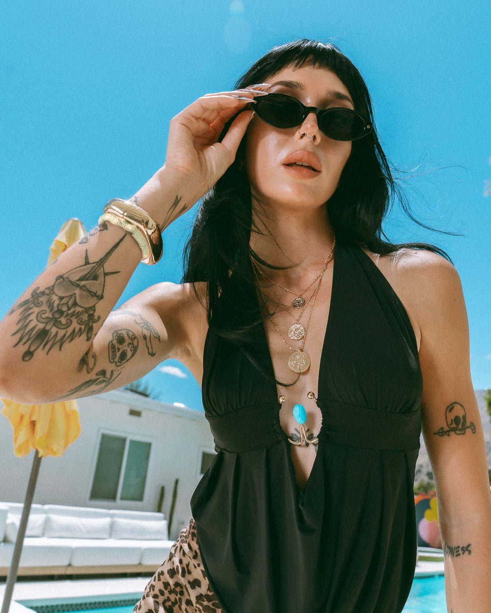 Heart of Stone Black O-Ring Backless Halter Top - Cindy Jane Boutique - Tanks, Camis & Tube Tops