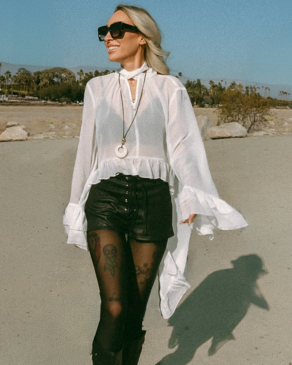 High Stakes Black Lace-Up Faux Suede Shorts - Cindy Jane Boutique - Shorts