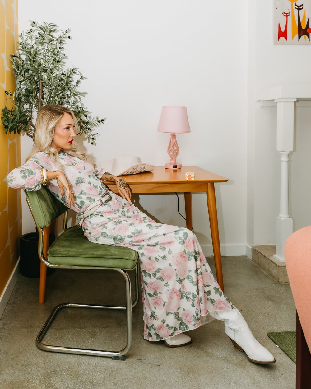 Honeymoon White Multi Floral Print Bell Sleeve Maxi Dress - Cindy Jane Boutique - Maxi Dresses