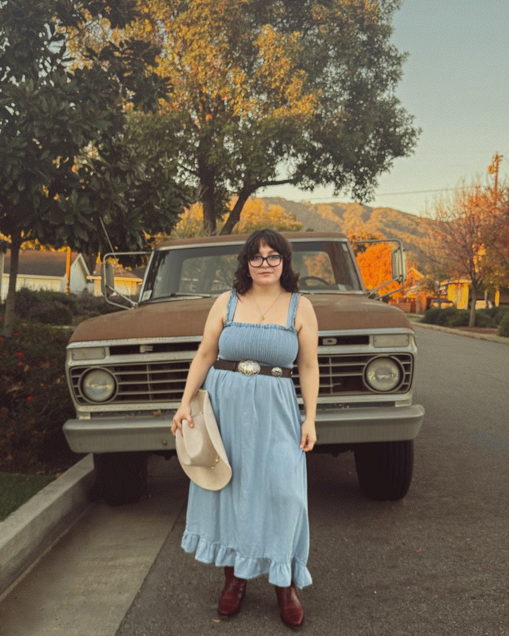 Kaydence Light Blue Ruffle Smocked A - Line Midi Dress - Cindy Jane Boutique - Midi Dresses