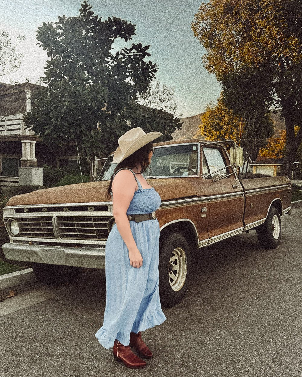 Kaydence Light Blue Ruffle Smocked A - Line Midi Dress - Cindy Jane Boutique - Midi Dresses