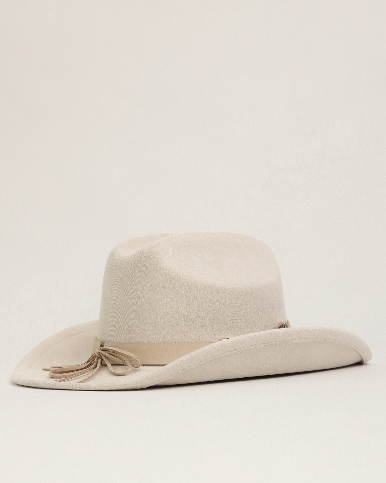 Ivory Heart Buckle Western Trendy Cowgirl Hat - Cindy Jane Boutique - Hats