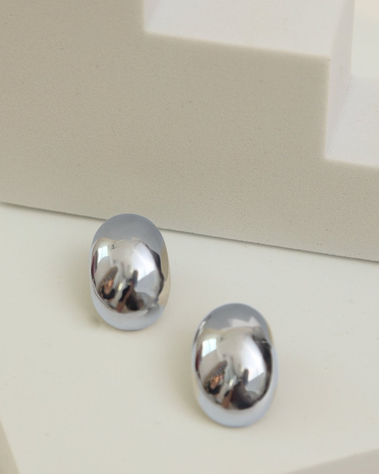 Oval Dome Stud Earrings - Cindy Jane Boutique - Earrings