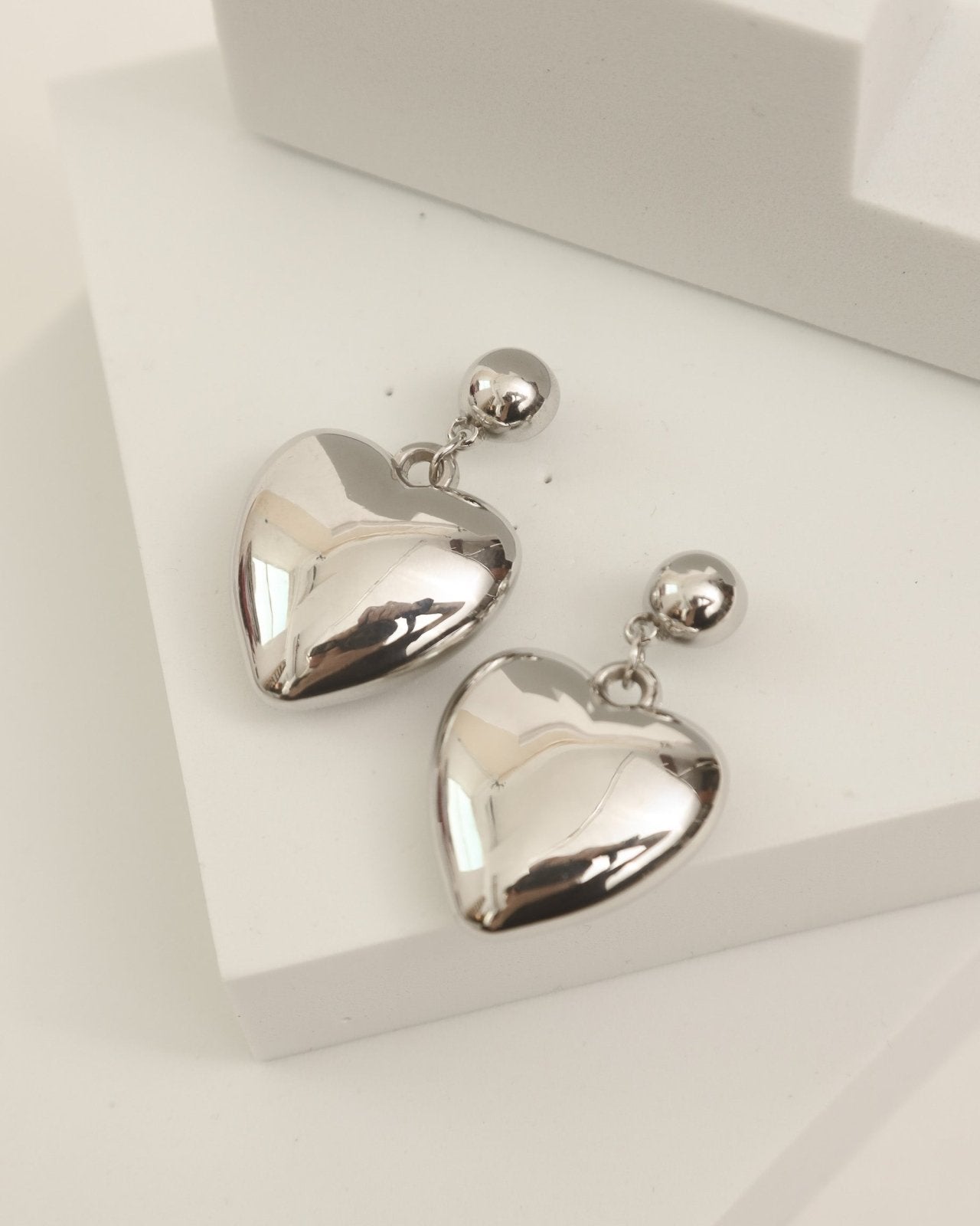 Oversized Big Heart Drop Earrings - Cindy Jane Boutique - Earrings